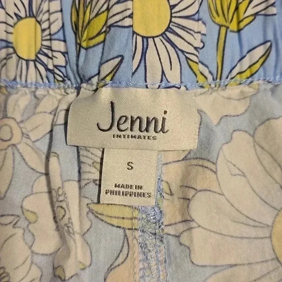 Jenni Intimates Blue Smiley Face Floral Boxers S - Picture 3 of 3